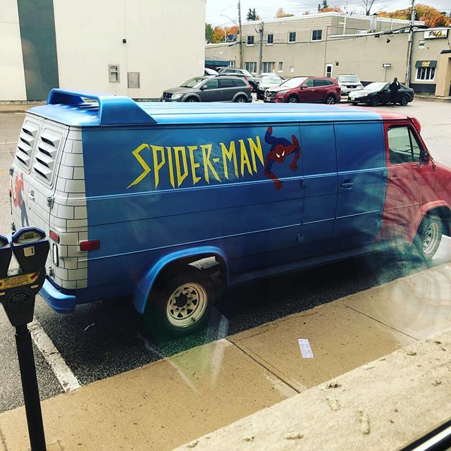 I WANT PICTURES OF SPIDER-MAN'S VAN! . #spiderman #van #vans #marvel |  Bryan Piitz